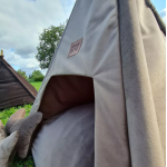 TeePee stan Golden dog 70 x 70 x 90 cm - sivý